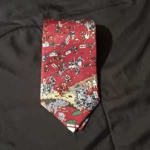 Vintage Schreter Wheres Waldo Silk Tie